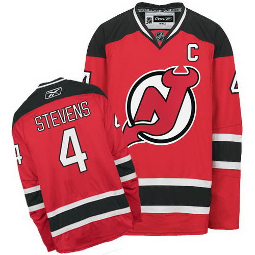 Best Red-Black NHL New Jersey Devils 4 Scott Stevens Hockey Jersey